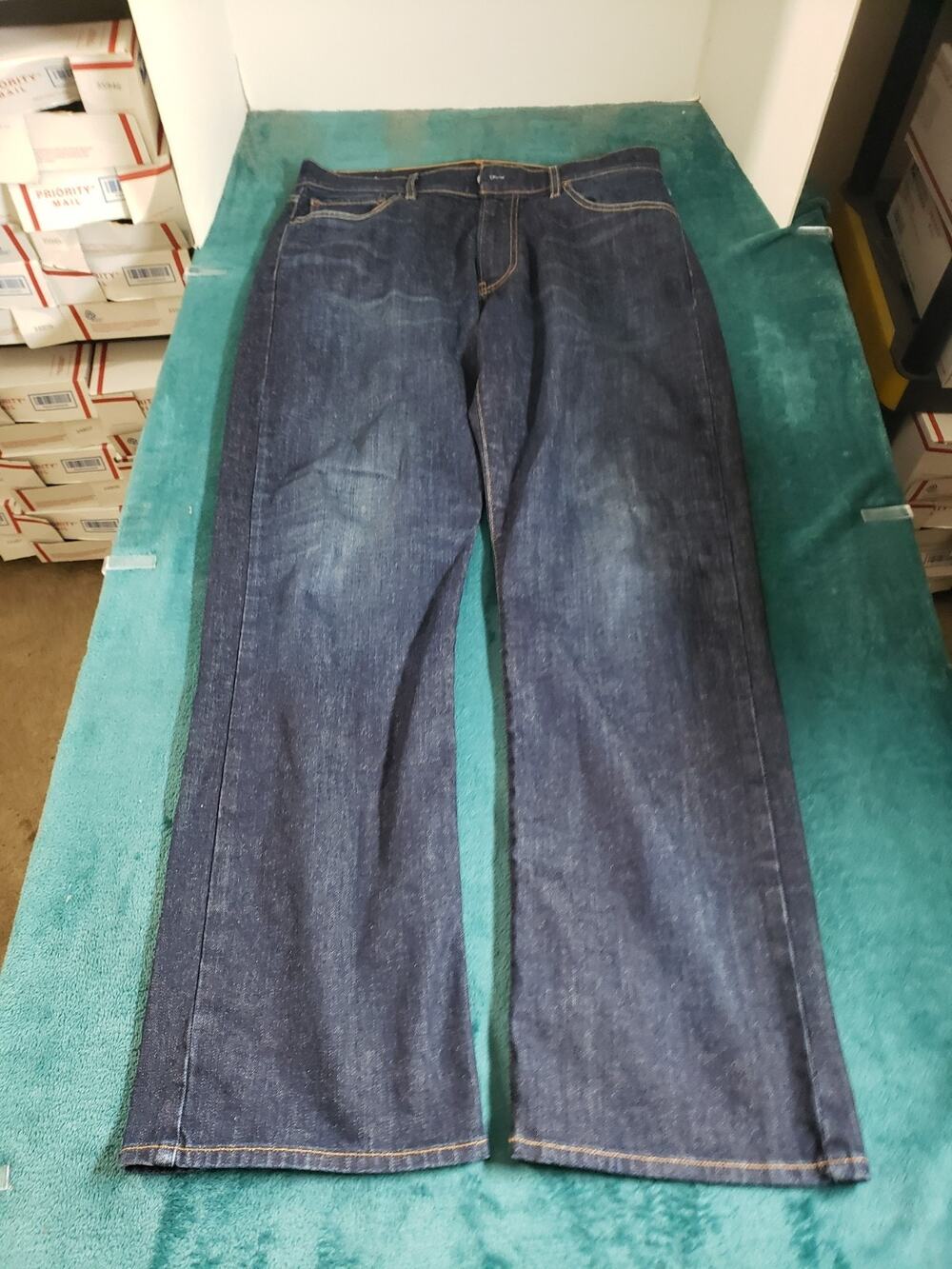 Lucky Brand Jeans Size 34x32 Mens Blue Pants Stretch Denim 181 Relaxed Straight